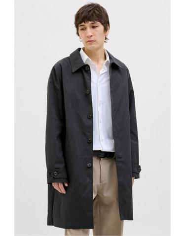 잭앤존스 워터프루프 레귤러핏 롱 코트 1820027 NEGRO