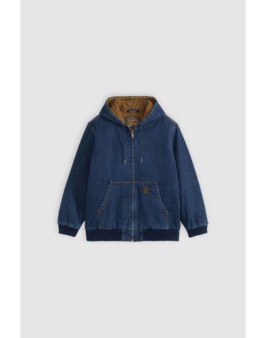 리바이스 후드 집업 데님 봄버 자켓 7150773 AZUL