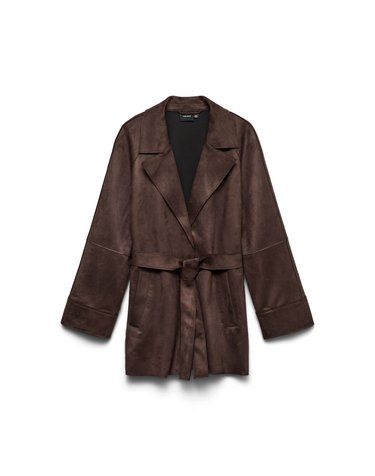 베로모다 벨트 스웨이드 이펙트 자켓 6434350 MARRON OSCURO