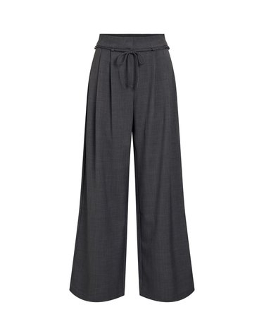 빌라 리본 벨트 팔라초 와이드 팬츠 3724098 GRIS