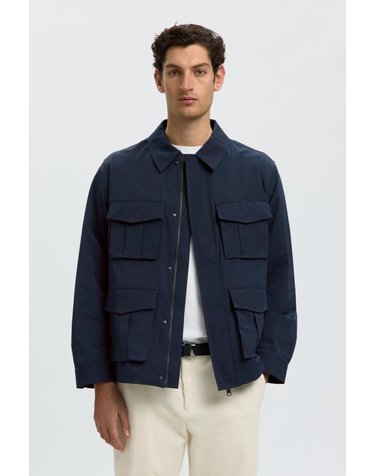 셀렉티드 멀티포켓 필드 자켓 8314101 AZUL MARINO