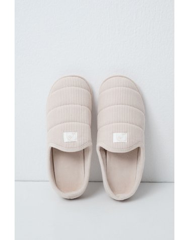 우먼시크릿 퀼팅 쿠션 홈 슬리퍼 4994444 BEIGE