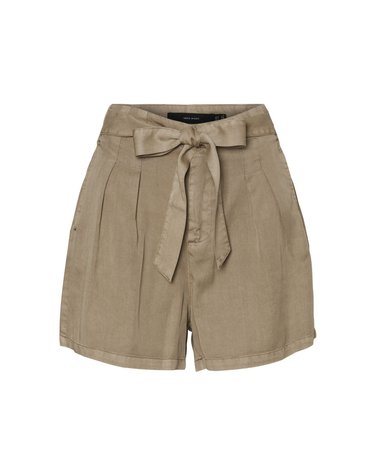 베로모다 리본 벨트 플리츠 반바지 6398108 BEIGE