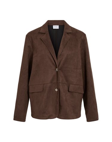 빌라 스웨이드 플랩포켓 테일러드 재킷 6434380 MARRON OSCURO