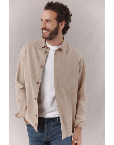 오오티오 테이셀 코튼 오버셔츠 0754013 ESTAMPADO BEIGE