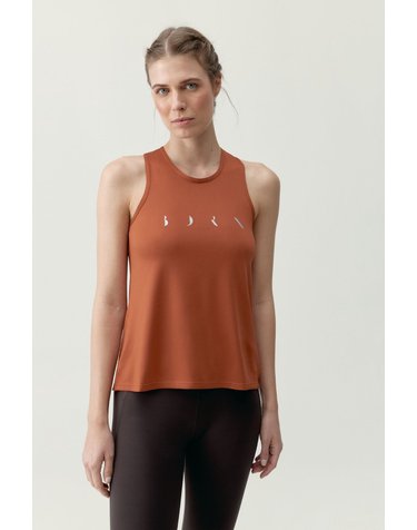 본리빙요가 크로스백 민소매 스포츠 탑 8184730 NARANJA