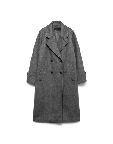 베로모다 더블 버튼 라펠넥 롱 코트 6031235 GRIS