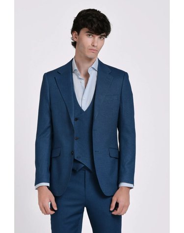 제이비지 텍스처 클래식 라펠 수트 재킷 7150850 AZUL