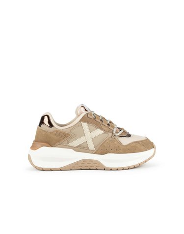 무니치 청키 플랫폼 레이스업 스니커즈 3894192 BEIGE