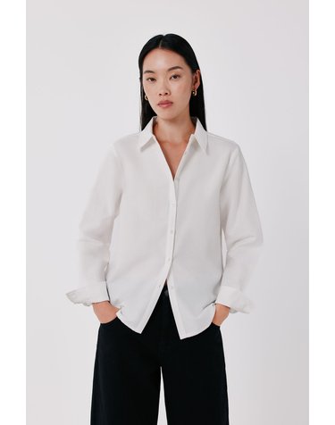꼬르떼피엘 베이직 옥스포드 긴팔 셔츠 5624002 BLANCO