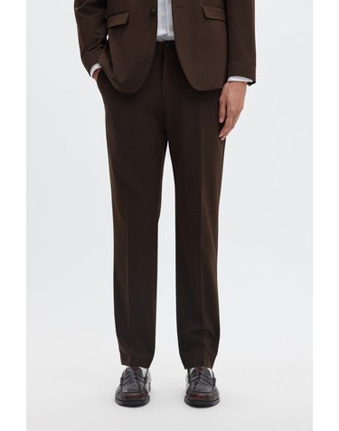 셀렉티드 슬림핏 정장 팬츠 7884025 MARRON OSCURO