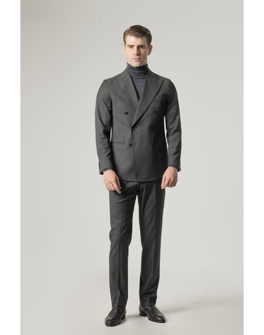 푸로에고 슬림핏 더블브레스트 수트 셋업 8314146 GRIS OSCURO