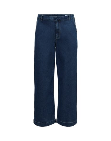 베로모다 하이웨스트 와이드 데님 진 5944228 AZUL MARINO