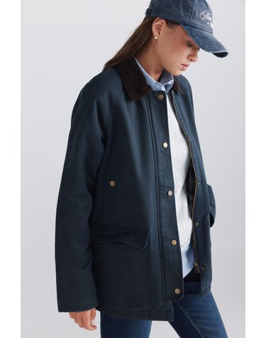 스프링필드 코듀로이 카라 오버핏 자켓 8274209 AZUL