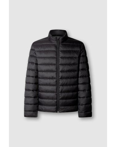페페진스 퀼팅 로고 패딩 자켓 0934176 NEGRO
