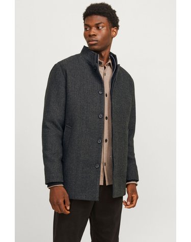 잭앤존스 하이넥 울 블렌드 숏 코트 7150799 GRIS