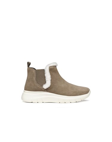제옥스 퍼 스웨이드 첼시 앵클 부츠 3894168 BEIGE