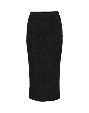 온리 빅사이즈 루렉스 롱 스커트 9794169 NEGRO