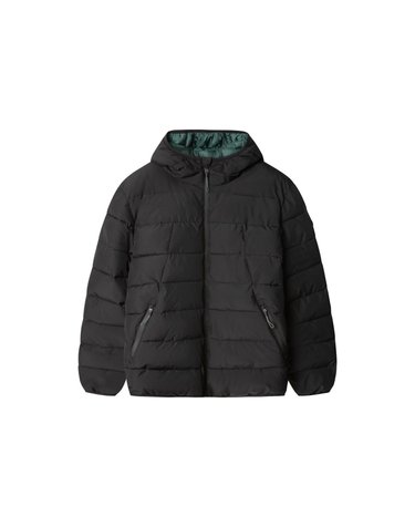 스프링필드 발수 후드 숏 패딩 자켓 0954320 NEGRO