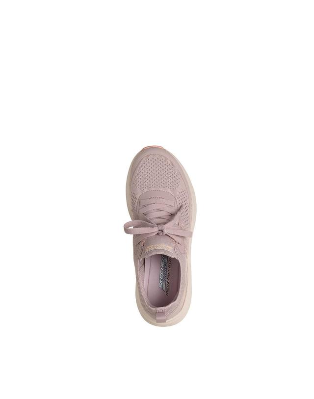 꼬르떼피엘 스케쳐스 슬립인스 밥스 스킬즈 스니커즈 4185058 MORADO/LILA 핑크 착용컷