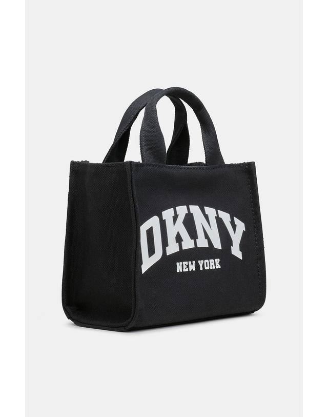 꼬르떼피엘 디케이엔와이 DKNY 로고 크로스 토트백 블랙 9060332 NEGRO 착용컷