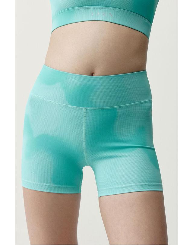 꼬르떼피엘 본리빙요가 테크니컬 스포츠 숏팬츠 8183645 ESTAMPADO 밝은연두 착용컷