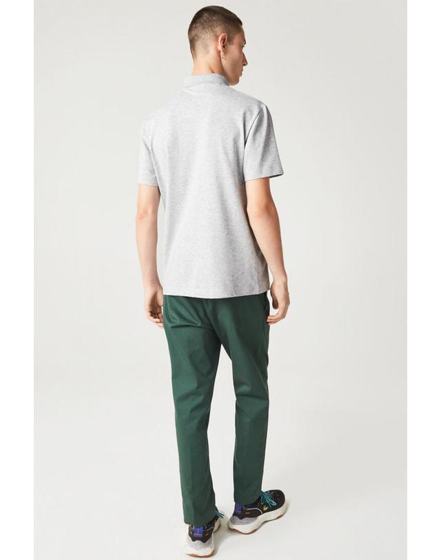 꼬르떼피엘 라코스테 아이코닉 라이트 폴로셔츠 크로커다일 자수 3360332 GRIS 그레이 착용컷