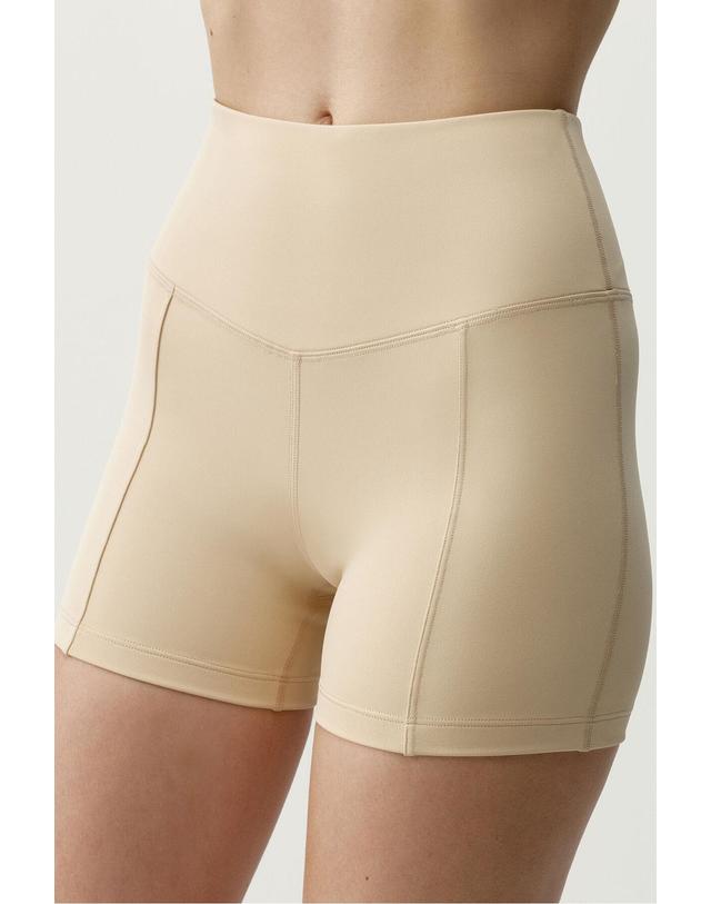 꼬르떼피엘 본리빙요가 테크니컬 경량 베이지 스포츠 반바지 8183635 BEIGE 착용컷