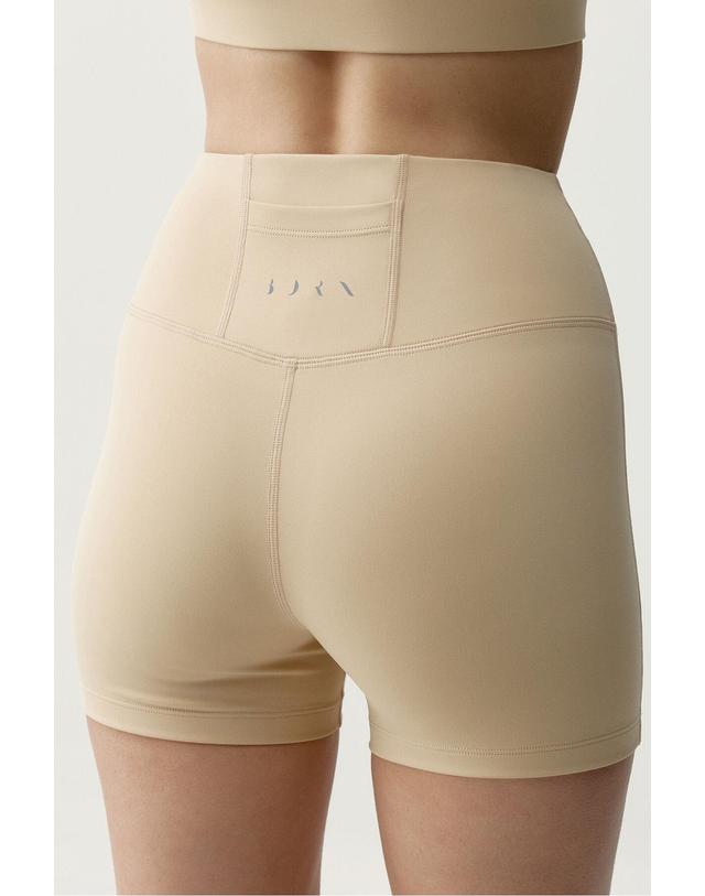 꼬르떼피엘 본리빙요가 테크니컬 경량 베이지 스포츠 반바지 8183635 BEIGE 착용컷