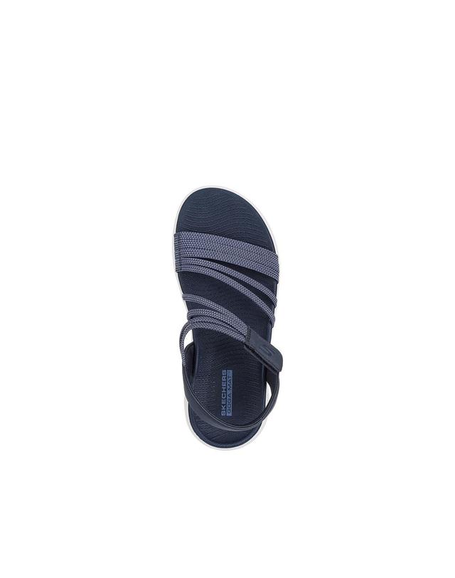 꼬르떼피엘 스케쳐스 테크니컬 스트랩 고워크 플렉스 샌들 9961253 AZUL 네이비 착용컷