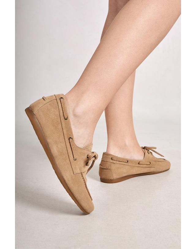 꼬르떼피엘 브라이언 스텝와이즈 플렉서블 컴포트 베이직 보트슈즈 9961284 BEIGE 베이지 착용컷