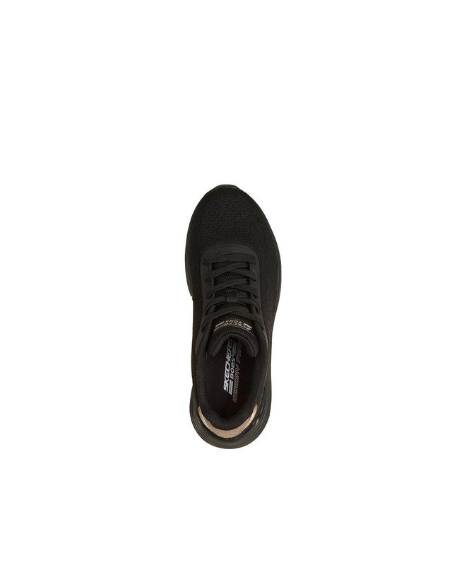 꼬르떼피엘 스케쳐스 블랙 밥스 스쿼드 웨이브 스니커즈 9961250 NEGRO 착용컷