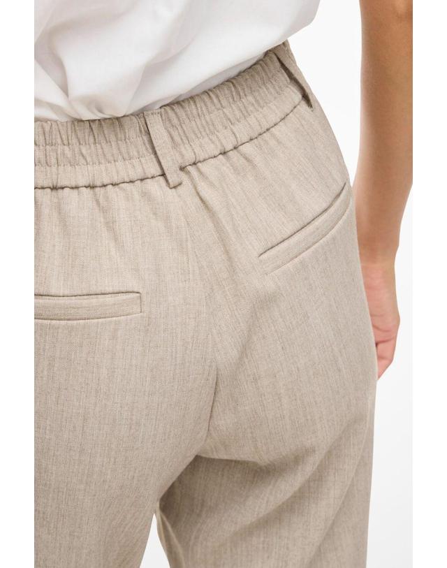 꼬르떼피엘 빌라 비스코스 슬림핏 크롭 수트 팬츠 6398172 BEIGE 베이지 착용컷