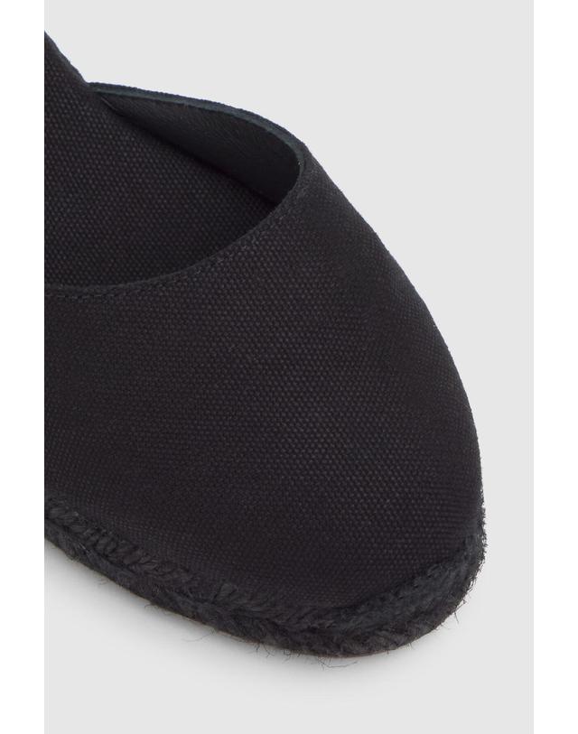 꼬르떼피엘 캐스타네르 블랙 앵클 스트랩 웨지 샌들 7cm 9961262 NEGRO 착용컷