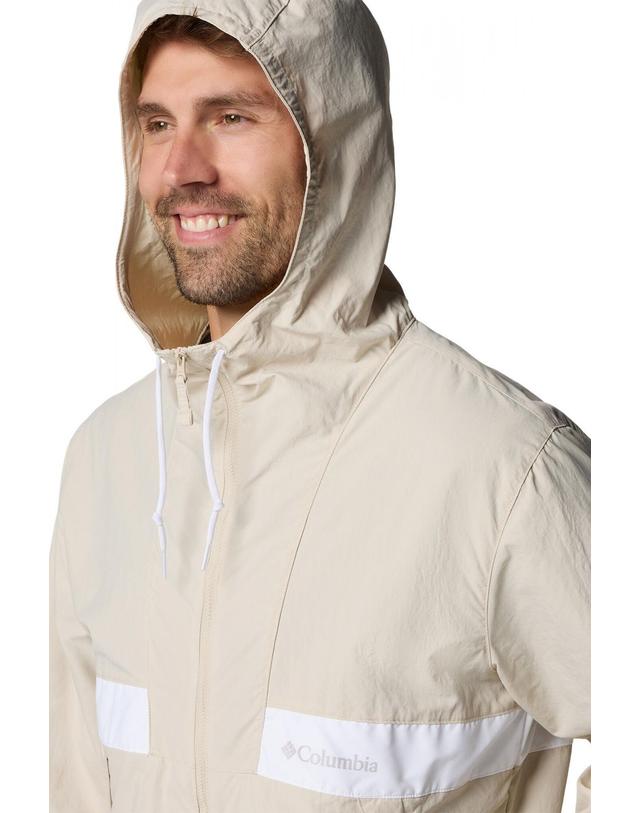 꼬르떼피엘 컬럼비아 테크니컬 오가닉 코튼 후드 윈드브레이커 Columbia 남성용 7150658 BEIGE 아이보리 착용컷
