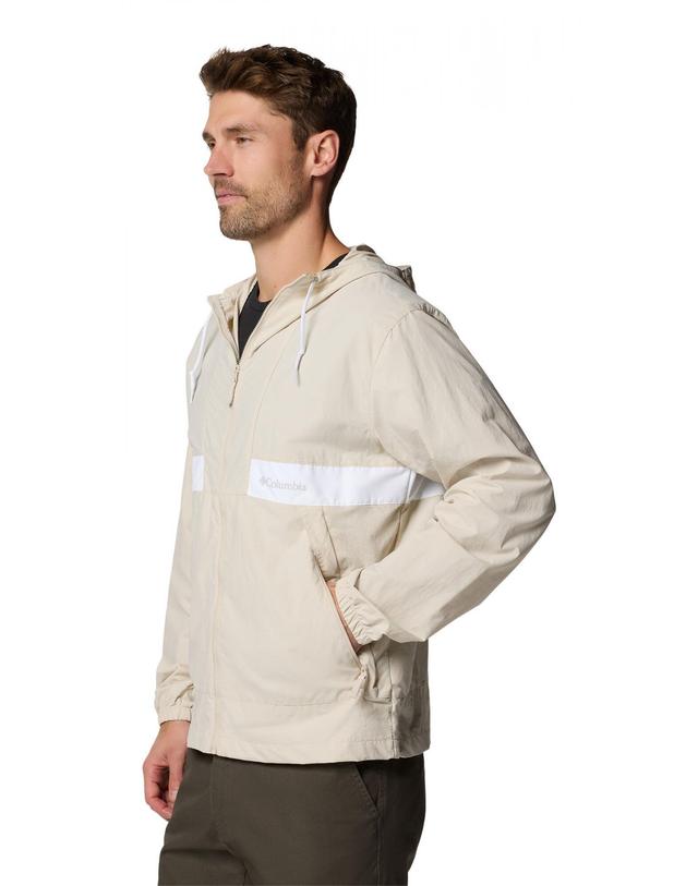 꼬르떼피엘 컬럼비아 테크니컬 오가닉 코튼 후드 윈드브레이커 Columbia 남성용 7150658 BEIGE 아이보리 착용컷