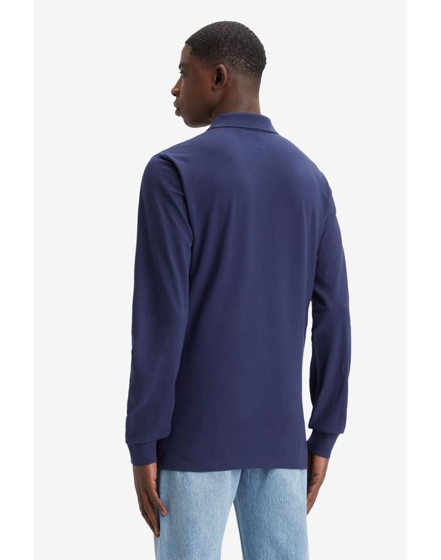 꼬르떼피엘 리바이스 슬림핏 테크니컬 롱슬리브 폴로셔츠 네이비 Levis 3360352 AZUL MARINO 착용컷