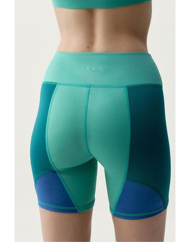 꼬르떼피엘 본리빙요가 테크니컬 멀티컬러 스포츠 반바지 8183608 AZUL 착용컷