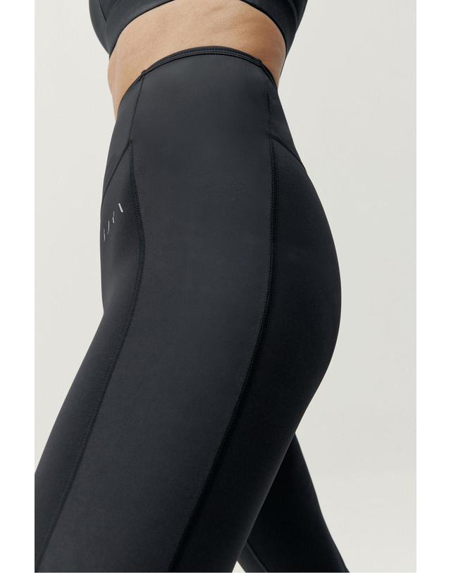 꼬르떼피엘 본리빙요가 테크니컬 하이라이즈 블랙 앵클 레깅스 4233651 NEGRO 착용컷