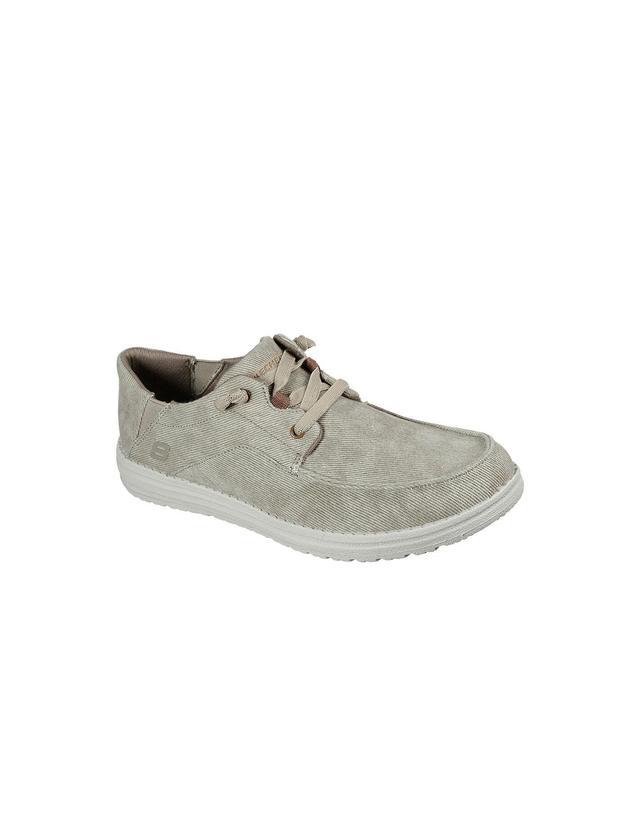 꼬르떼피엘 스케쳐스 캐주얼 남성 멜슨 스니커즈 3842216 BEIGE 베이지 착용컷