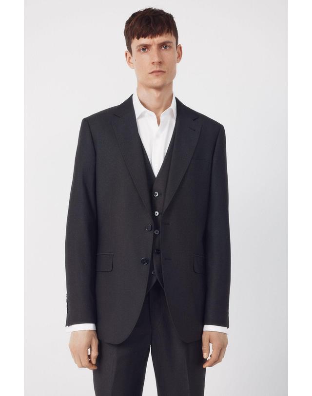 꼬르떼피엘 꼬르떼피엘 슬림핏 테일러드 블레이저 6687352 GRIS OSCURO 블랙 착용컷