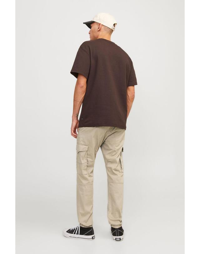 꼬르떼피엘 잭앤존스 레귤러핏 밴딩 카고 팬츠 7611584 BEIGE 베이지 착용컷