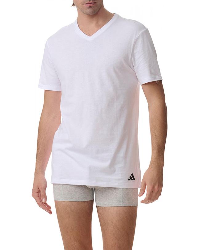 꼬르떼피엘 아디다스 액티브코어 베이직 코튼 반팔 티셔츠 3장 2470410 ESTAMPADO 멀티컬러 착용컷