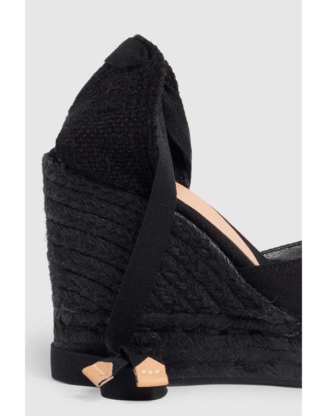 꼬르떼피엘 캐스타네르 앵클 스트랩 오가닉 웨지 샌들 9961260 NEGRO 블랙 착용컷