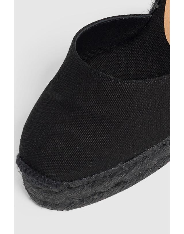 꼬르떼피엘 캐스타네르 앵클 스트랩 오가닉 웨지 샌들 9961260 NEGRO 블랙 착용컷