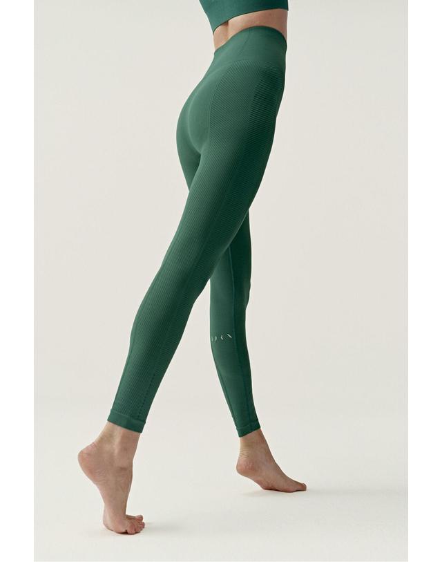꼬르떼피엘 본리빙요가 테크니컬 하이웨이스트 심리스 레깅스 4233654 VERDE 그린 착용컷
