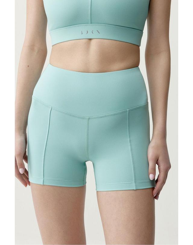 꼬르떼피엘 본리빙요가 테크니컬 라이트블루 스포츠 반바지 8183634 AZUL 착용컷