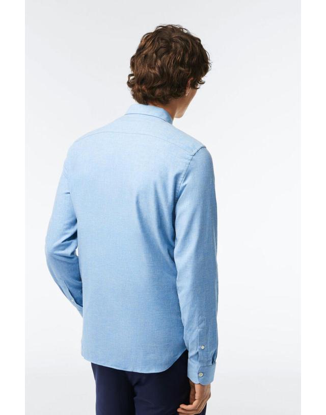 꼬르떼피엘 라코스테 코튼 옥스포드 블루 긴팔 셔츠 6741001 AZUL 착용컷