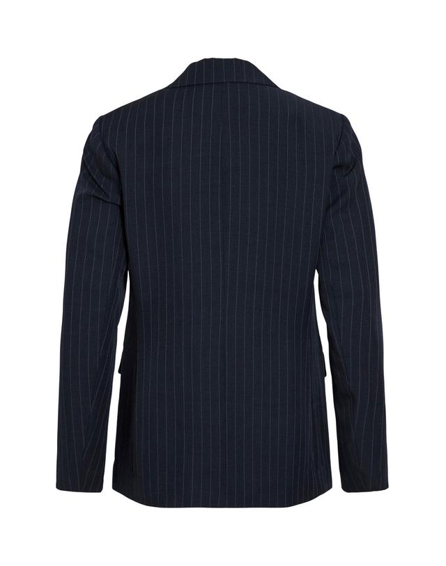 꼬르떼피엘 빌라 스트라이프 싱글버튼 블레이저 네이비 6433030 AZUL OSCURO 착용컷