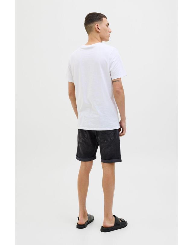 꼬르떼피엘 잭앤존스 레귤러핏 워시드 데님 반바지 4070229 NEGRO 블랙 착용컷